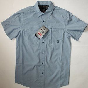 Wrangler All Terrain Gear -X- Men's Short Sleeve Utility Shirt, L